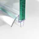 Shower Door Bottom Seal Strip 36 inch Frameless Shower Sweep for 3/8" (10mm) Thick Glass Ultra Clear Polycarbonate - Single Pack