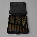 Metric 99 Pieces Titanium Twist Drill Bit Set, 135 Tip High Speed Steel, Size from 1.5mm up to 10mm, Ideal Drilling in Wood/Cast Iron/Aluminum Alloy/Plastic/Fiberglass, with Hard Storage