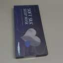 Silk Sleep Mask, Large Size Eye Mask Face Hugging Padded Sleep Blindfold Silk Eye Cover with Adjustable Band for Total Blackout for All Night Sleep (Navy Blue)