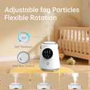 YOGIN Baby Humidifier for Bedroom Nursery 2.5L Ultrasonic Cool Mist, Ultra-Quiet & Safe for Sleep, Auto Shut-Off, Adjustable Mist, Easy Clean, BPA-Free, for Baby and Kids Room