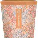 Sok It JavaSok Iced Coffee & Cold Soda Insulated Neoprene Cup Sleeve (Dainty Florals, Medium: 22-28oz)