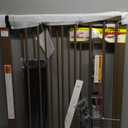 Cumbor 29.7-54.2" Wide Baby Gate for Stairs, Mom's Choice Awards Winner-Self Closing Dog Gate Indoor for Doorways, No Drilling Pressure Mounted Pet Gates for Kids, Easy Walk Through Safety Gate, Brown