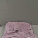 Exclusivo Mezcla Plush Fuzzy Fleece Throw Blanket Extra Large, Super Soft, Fluffy and Warm Blankets for Couch, Bed, Suitable for All Seasons (50x70 Inches, Light Purple)