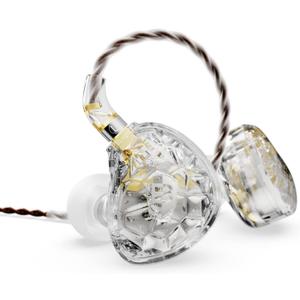 BASN ASONE 14.2mm Planar Driver in-Ear Monitors Earphone with Two Detachable MMCX Cables for Musicians Drummers Bass Players Singers(Clear)