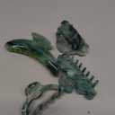 Large Hair Clips, Hair Claw Clips in Vintage Green, Strong Hold Rectangle Jaw Clips for Women Girls Thick Hair (4PCs A, 1 Count)