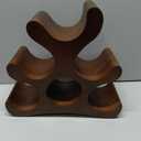 Countertop Wine Rack - 6 Bottle Wooden Wine Rack - Freestanding Wine Bottle Holder Stand - Wine Storage Rack for Cabinet Pantry Bar Kitchen