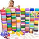 169 Pcs Air Dry Clay 120 Colors Modeling Model Magic Clay for DIY Molding Starter Kit with Sculpting Tools,Ultra Light Soft Non-Toxic Arts & Crafts Gift for Boys Girls Birthday Party Favors