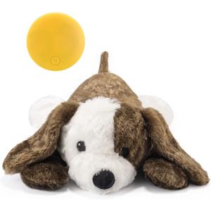 Heartbeat Puppy Toys Dog Heartbeat Toy for Dog Anxiety Relief and Calming Aid, Heartbeat Stuffed Animal for Puppy Sleep Aid Crate Training, Puppy Essentials Needs Gifts