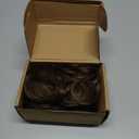 REECHO 12" Ponytail Extension, Classic Loose Curly Wavy Claw Clip Pony tails Hair Extensions Hairpieces for Women - Chocolate Brown with Highlights