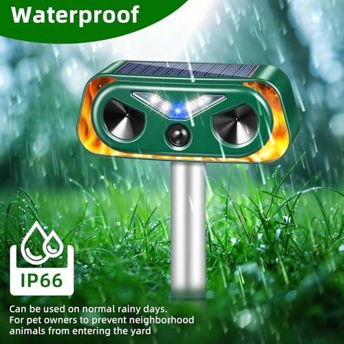 2026 Solar Ultrasonic Animal Repellent for Yard Garden