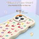 CASBST for iPhone 13 Pro Max Phone Case, Curly Wavy Frame with Cute Pattern