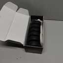 LED Puck Lights with Remote Control, Battery Operated Wireless Closet Light, Under Cabinet Lighting Stick on Tap Push Lights, Color Changing Under Counter Light for Kitchen, 6 Pack - Black