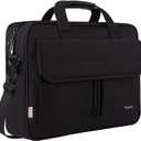 Taygeer Laptop Bag 15.6 Inch, Business Briefcase Gifts for Men Women, Water Resistant Messenger Shoulder Bag with Strap, Premium Office Bag, Carry On Laptop Case for Notebook/Computer/Laptop, Black