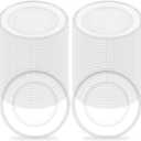 50Pcs Clear Charger Plates Bulk Wedding - 13" Premium Clear Plastic Chargers with Beaded RimTransparent Decorative Dinner Charger Plates for Events & Parties