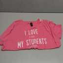 Funny Teacher I Love It When My Students Stop Talking T-Shirt for Men Women (Pink, XL)
