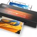 A3 6-Roller Commercial Laminator Machine, LOTHANEK 3-10 Mil 13 inch Heavy Duty Thermal Laminating Machine, 60-Second Warm-up, 40 Inches/Minute, Touch Screen for Home, School Office (Glossy Black)