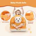 vocheer Sit Me Up Floor Seat for Baby Chair for Sitting Up Support Seat Sofa Plush Animal Shaped Baby Learning to Sit Chair for 3-24 Months Girls and Boys, PP Cotton Full Filling,Lion