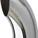 Chrome Exhaust Pipe 5"DIA, 36" Length CurvedFlared Bottom with Slot
