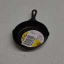 Lodge 6-1/2 Inch Cast Iron Pre-Seasoned Skillet  Signature Teardrop Handle - Use in the Oven, on the Stove, on the Grill, or Over a Campfire, Black