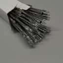 Glooglitter Twinkling Starburst Christmas Tree Star Topper Fairy Light 20 of 120 LED Lights Twinkle with Hook Hanging for Home Winter Party Christmas Tree DIY Decor for Garden Yard Patio Path Silver