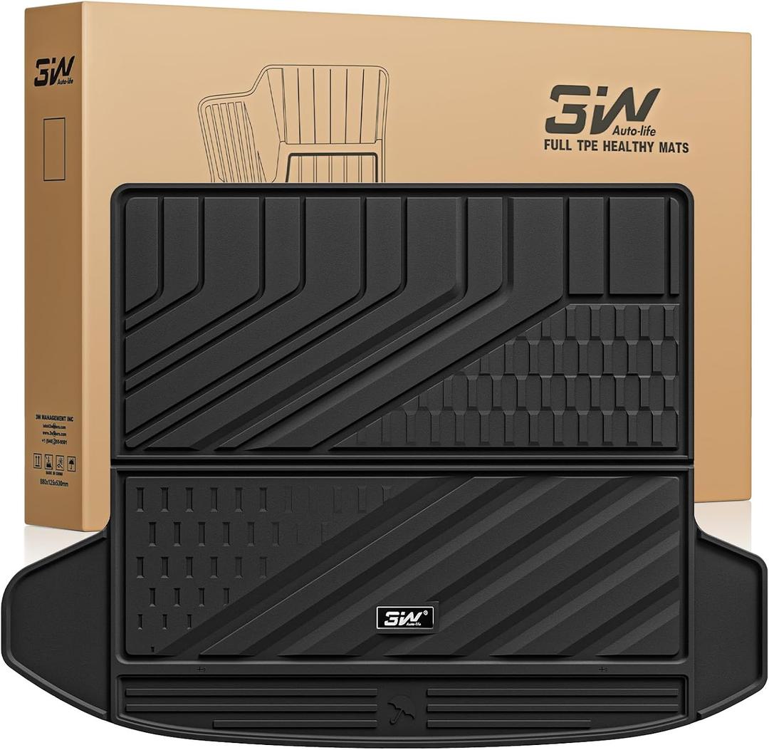 3W Cargo Liner for Kia Sportagewith Subwoofer 2023-2025 2026, TPE All Weather Custom Fit Cargo Liner for Kia Sportage for Cargo Mat Anti-Slip Heavy Duty Accessorious, Black (Not Fit Hybrid or PHEV)