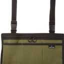 BENEFIT WEAR 5 Pocket Side-Pack Wheelchair, Walker or Scooter Bag with Key Rings | Wheelchair Armrest Accessories for Walker, Electric Scooter & Wheelchairs (Olive)