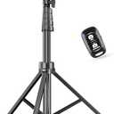 SENSYNE 62" Phone Tripod & Selfie Stick, Extendable Cell Phone Tripod Stand