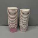 Pickmesh 80 Pcs Pink Bow Treat Snack Cups Paper Ice Cream Cups 9 oz Cute Coquette Disposable Dessert Bowls Snack Soup Bowl for Birthday Wedding Party Supplies Hot or Cold Food