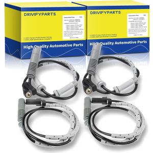 ABS Wheel Speed Sensor Compatible with BMW Models: 128i 2008-2013, 323i 325i 2006, 328i 2007-2012, 4526760424, 34526760424, ALS463, ALS463,Driver Passager Sides, 4pcs