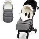Momcozy Stroller Footmuff Universal | Easily Attaches to Most Strollers | UltraPlush,WeatherProof Stroller Sleeping Bag | Deluxe Warm Stroller Bunting Bag | Extendable Cover Winter | AdjustBuckle
