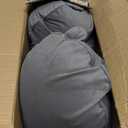 Peallow(Pat. Pend) Long Round Body Pillow for Adults, Bolster Pillow for Sleeping, Soft and Supportive Pillow for Sleeping & Lumbar Support (Urban Grey, 29.5")
