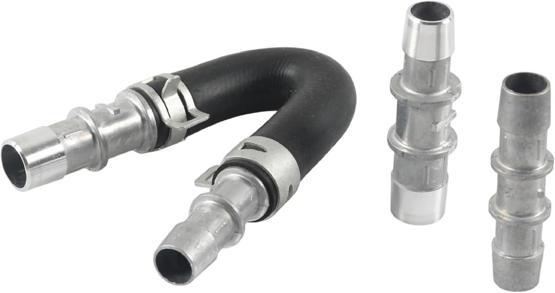 626-001 Engine Heater Core Bypass Kit, Aluminum Heater Core Flush Tools With 5/8" and 3/4" Hose, Universal Engine System Maintenance Accessories for Most Common Heaters Hoses