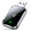 Wireless CarPlay Adapter for iPhone, Convert Wired to Wireless Apple CarPlay Adapter, Mini Size with Extension Cable USB & USB-C/Type-C, Stable Control & No Delay, Black 