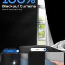 G-WACK Blackout Curtains, No Drill Blinds for Indoor Windows with Magnetic Snaps,100% Blackout Roller Shades, Heat-Insulated Black out Blinds & Window Shades Cover for Various Scenes (27" x 36",Black)