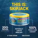 2 x Wild Planet Skipjack Wild Tuna, No Salt Added, Canned Tuna, Sustainably Wild-Caught, Pole & Line, Non-GMO, Kosher, 5 oz, Pack of 4