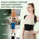 Back Brace Posture Corrector for Women and Men, 4-Point Back Support System for Upper/Lower Back Pain Relief, Scoliosis & Hunchback Correction, Adjustable & Breathable Shoulder Straightener, Medium