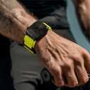 Nereides Compatible with Apple Watch Series 11 Band Series 10/9/8/7/6/5/4/SE/SE2/Ultra 3/2/1, Nylon Sports Strap with Woven Design for 49mm/46mm/45mm/44mm (XL,Tennis yellow)
