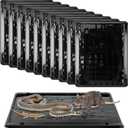 Qualirey 10 Pack Jumbo Rat & Mouse Glue Traps, 11.8 X 9.84 in Large Heavy Duty Mouse Traps Indoor for Home, Pre Scented Adhesive Plastic Tray with for Spider, Snake, Mice, Kids and Pet Safe (Black)