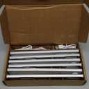 6 Pack Under Cabinet Lighting Wireless, 32 LED Rechargeable Battery Motion Sensor Light Indoor, Stick On Magnetic Closet Lights, Under Counter Lights for Kitchen, Stairs, White 8 in