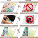 Swepuck 72x43inch Fabric Rainbow Happy Birthday Backdrop Colorful Leopard Wild Cheetah Photography Background Baby Shower Kids Party Decorations Photo Banner Props