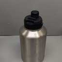 BJPKPK One Gallon(128 oz) Insulated Water Bottle, Dishwasher Safe Stainless Steel Jug, BPA Free Jug with Ergonomic Handle & Antislip Bottom, Large Water Bottle,Stainless Steel