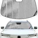 Pigenius Windshield Sunshade for Acura ZDX 2024-2025, Reversible Silver/Black