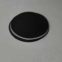 SHACOS 100Pcs Round Black Placemats, 13" Paper Place Mats Disposable for Dining Table, Charger Plates Table Mat for Christmas Dinner Party Wedding Birthday Banquet Table Setting Decor