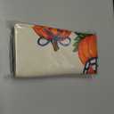 Blue Orange Fall Thanksgiving Pillow Covers 18X18 Set of 2, Autumn Pumpkin Print Chinoiserie Decorative Throw Pillow Covers Outdoor Farmhouse Seasonal Cushion Cases Couch Sofa Bed Decor