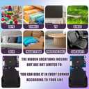 6 Pack Cricket Noise Maker Prank, Hidden Sound Prank Box with 6 Annoying Sounds Funny Chirping Beeping Device Gag Toy for Adults Office Home Car & Party (Purple+ Blue)