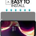 VIESUP [2 PACK Anti-spy Anti-Scratch 9H-Hardness Easy to Install Privacy Protective Glass Screen Protector for Boost Mobile Celero5G+ PLUS 7.0