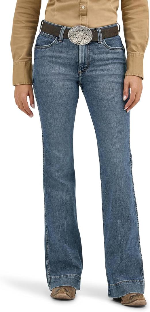 Wrangler Women's Retro High Rise Trouser Jean Shelby 32W x 36L