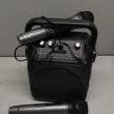 Karaoke Machine, Portable Bluetooth Speaker with 2 Wireless Microphones for Adults & Kids with Lights, Karaoke Microphone with PA System Supports USB/TF/FM/AUX for Home Party Home System Packages (Black)