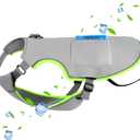Mora Pets Dog Cooling Vest with Ice Packs Evaporative and Gel Cooling Harness Veat Adjustable Pet Cooling Jacket for Large Medium Small Dogs Grey L