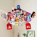 Stuffed Animal Hammock XL | Corner Stuffed Animal Storage & Plushie Net | Extra Large Toy Hammock for Stuffed Animals | Easy Hang, Hardware Included | White Bedroom Decor | by Lilly's Love